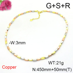 Fashion Copper Necklace  F6N200348bhva-L002