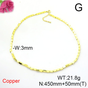 Fashion Copper Necklace  F6N200349bhva-L002