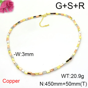 Fashion Copper Necklace  F6N200350bhva-L002