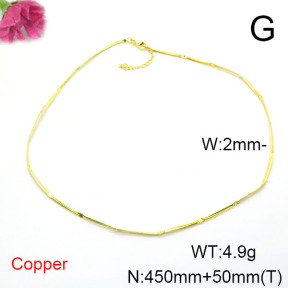 Fashion Copper Necklace  F6N200352vail-L002