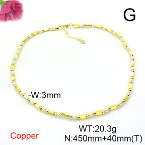 Fashion Copper Necklace  F6N300839bhva-L002