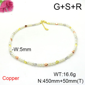 Fashion Copper Necklace  F6N300841bhva-L002