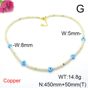 Fashion Copper Necklace  F6N300847bhva-L002