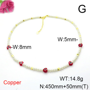 Fashion Copper Necklace  F6N300848bhva-L002