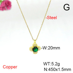 Fashion Copper Necklace  F6N405546aajl-L002