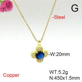 Fashion Copper Necklace  F6N405548aajl-L002