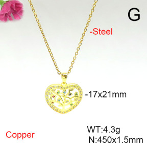 Fashion Copper Necklace  F6N405551avja-L002