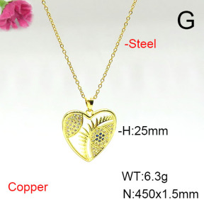Fashion Copper Necklace  F6N405552aajl-L002