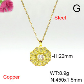 Fashion Copper Necklace  F6N405554aajl-L002