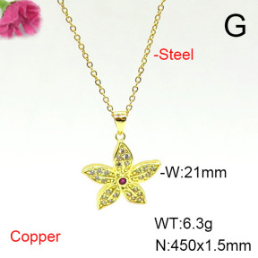 Fashion Copper Necklace  F6N405555avja-L002