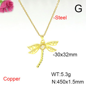 Fashion Copper Necklace  F6N405556aajl-L002