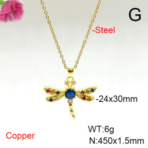 Fashion Copper Necklace  F6N405561aajl-L002