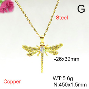 Fashion Copper Necklace  F6N405562avja-L002