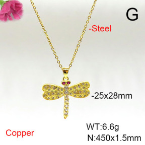Fashion Copper Necklace  F6N405563avja-L002