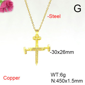 Fashion Copper Necklace  F6N405568aajl-L002