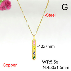 Fashion Copper Necklace  F6N405571aakl-L002