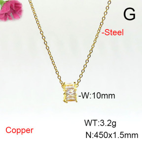Fashion Copper Necklace  F6N405572vail-L002