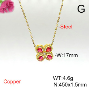 Fashion Copper Necklace  F6N405575baka-L002