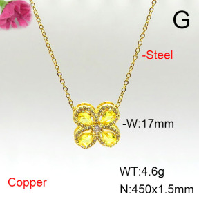 Fashion Copper Necklace  F6N405577baka-L002
