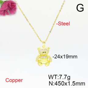 Fashion Copper Necklace  F6N405636aakl-L024
