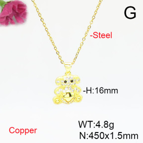 Fashion Copper Necklace  F6N405637aajl-L024