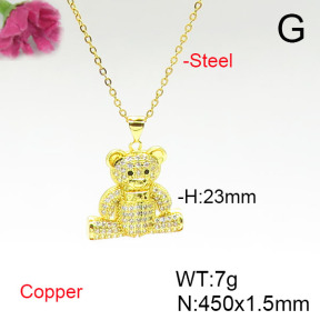 Fashion Copper Necklace  F6N405640aakl-L024
