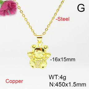 Fashion Copper Necklace  F6N405641aajl-L024