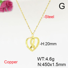 Fashion Copper Necklace  F6N405647aajl-L024