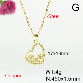 Fashion Copper Necklace  F6N405648aajl-L024