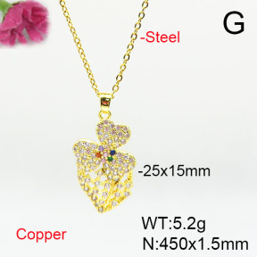 Fashion Copper Necklace  F6N405649baka-L024