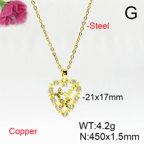 Fashion Copper Necklace  F6N405652aajl-L024