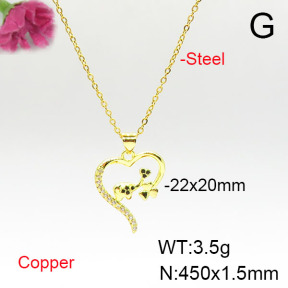 Fashion Copper Necklace  F6N405656avja-L024