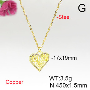 Fashion Copper Necklace  F6N405658aajl-L024