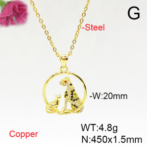 Fashion Copper Necklace  F6N405660aajl-L024