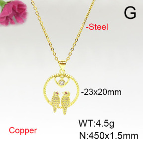 Fashion Copper Necklace  F6N405661aajl-L024