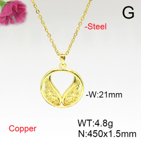 Fashion Copper Necklace  F6N405662aajl-L024