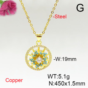 Fashion Copper Necklace  F6N405663baka-L024