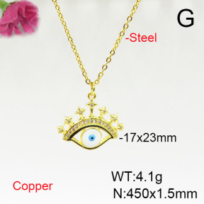 Fashion Copper Necklace  F6N405665aajl-L024
