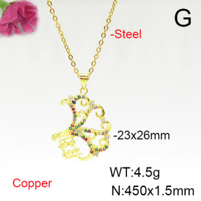 Fashion Copper Necklace  F6N405667baka-L024
