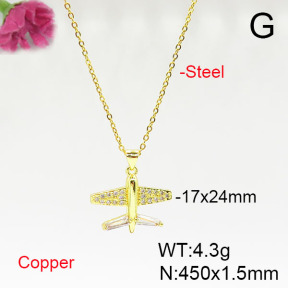 Fashion Copper Necklace  F6N405668aajl-L024
