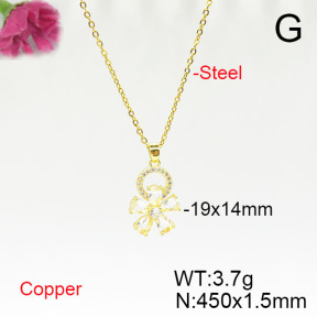 Fashion Copper Necklace  F6N405672aajl-L024