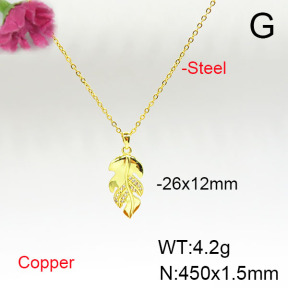 Fashion Copper Necklace  F6N405676avja-L024