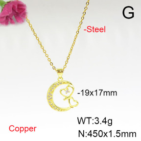 Fashion Copper Necklace  F6N405677avja-L024