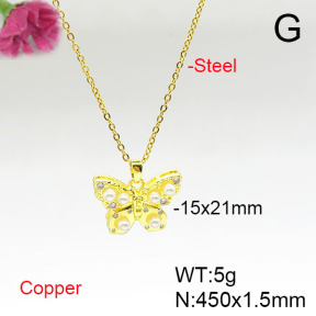Fashion Copper Necklace  F6N405678aajl-L024