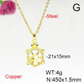 Fashion Copper Necklace  F6N405681avja-L024