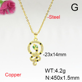 Fashion Copper Necklace  F6N405682baka-L024