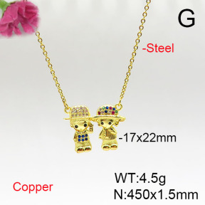 Fashion Copper Necklace  F6N405685baka-L024