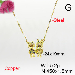 Fashion Copper Necklace  F6N405686aajl-L024