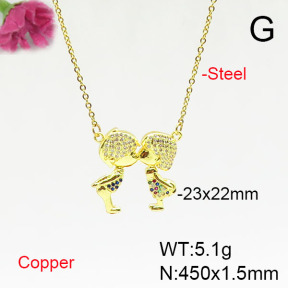 Fashion Copper Necklace  F6N405688baka-L024