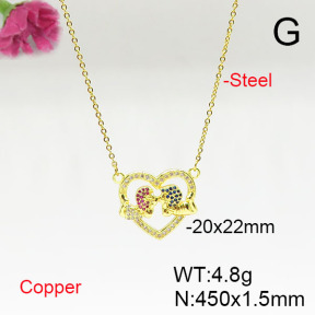 Fashion Copper Necklace  F6N405689baka-L024